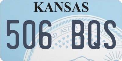 KS license plate 506BQS