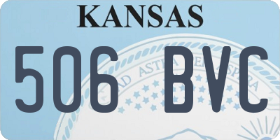 KS license plate 506BVC