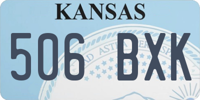 KS license plate 506BXK