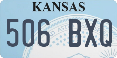 KS license plate 506BXQ