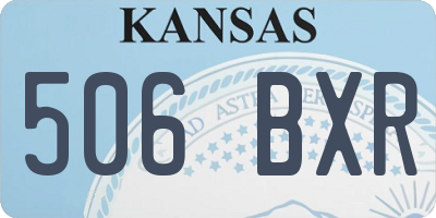KS license plate 506BXR