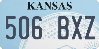 KS license plate 506BXZ