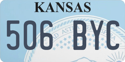 KS license plate 506BYC