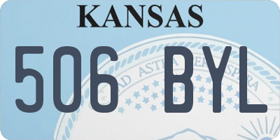 KS license plate 506BYL