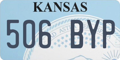 KS license plate 506BYP