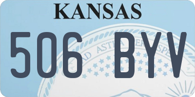 KS license plate 506BYV