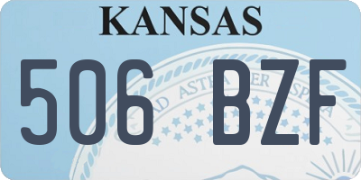 KS license plate 506BZF