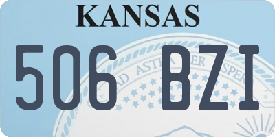 KS license plate 506BZI