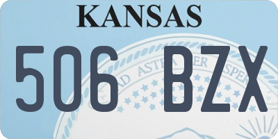 KS license plate 506BZX