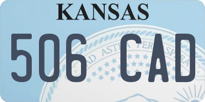KS license plate 506CAD