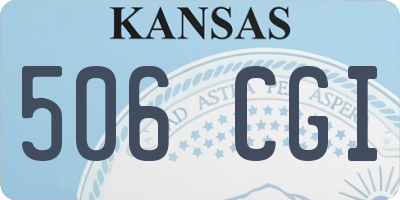 KS license plate 506CGI