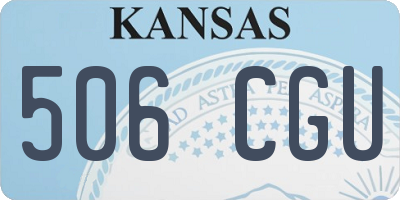 KS license plate 506CGU