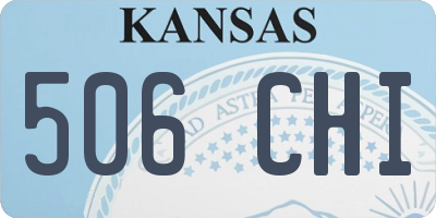 KS license plate 506CHI