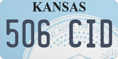 KS license plate 506CID