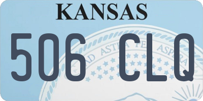 KS license plate 506CLQ