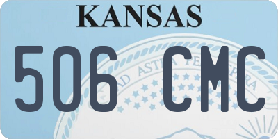 KS license plate 506CMC