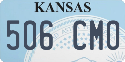 KS license plate 506CMO