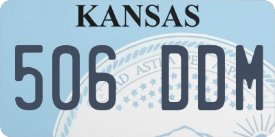 KS license plate 506DDM