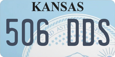 KS license plate 506DDS