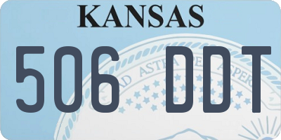 KS license plate 506DDT