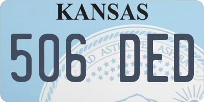 KS license plate 506DED