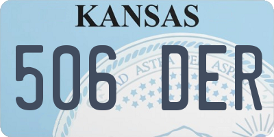 KS license plate 506DER