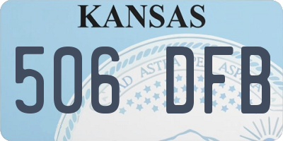 KS license plate 506DFB