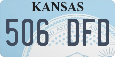 KS license plate 506DFD
