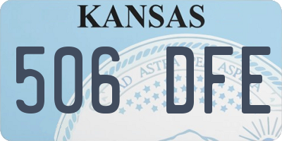 KS license plate 506DFE