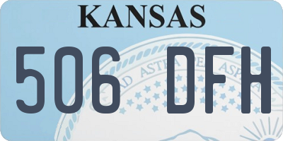 KS license plate 506DFH