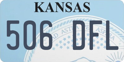 KS license plate 506DFL