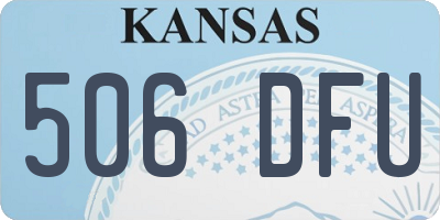 KS license plate 506DFU