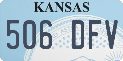 KS license plate 506DFV