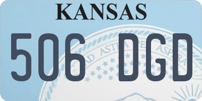KS license plate 506DGD
