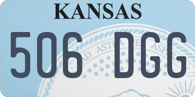 KS license plate 506DGG