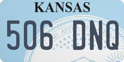 KS license plate 506DNQ