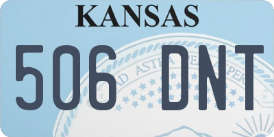 KS license plate 506DNT