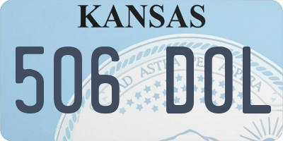 KS license plate 506DOL