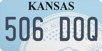 KS license plate 506DOQ