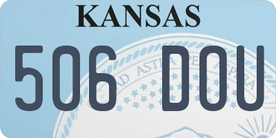KS license plate 506DOU
