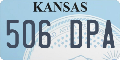 KS license plate 506DPA