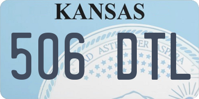KS license plate 506DTL