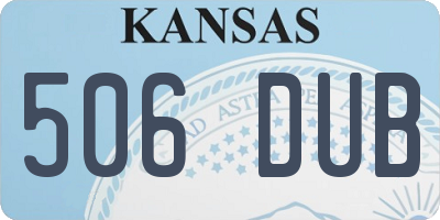 KS license plate 506DUB