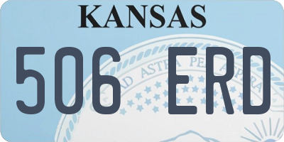 KS license plate 506ERD
