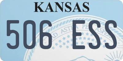 KS license plate 506ESS
