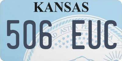 KS license plate 506EUC