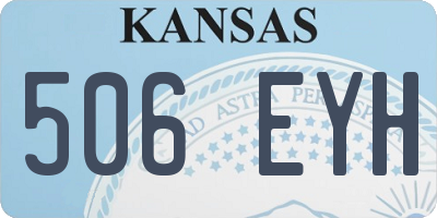 KS license plate 506EYH