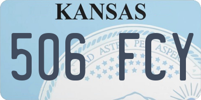 KS license plate 506FCY