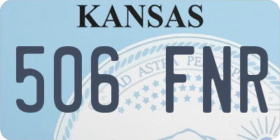 KS license plate 506FNR