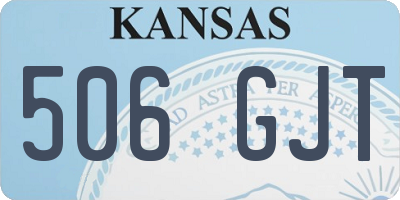 KS license plate 506GJT